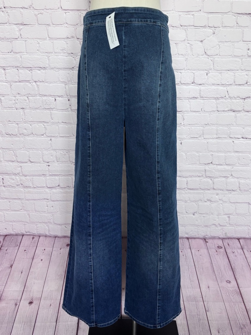 NAUTICA JEANS Wide Leg High Waist Side-Zip Sailor Jean--NWT--8 - Picture 12 of 16